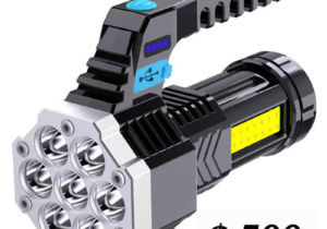 Linterna 7LED recargable