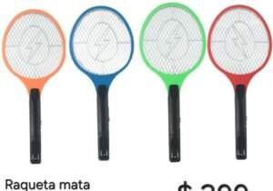 Raqueta mata insectos recargable 46 x 18 cm