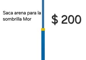 Saca arena para sombrilla Mor