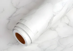 Vinilo Decoración Mesada Pared 60 Cm X 2m - Marmol blanco