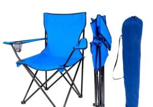 Silla de camping plegable con posa brazos silla pesca camping