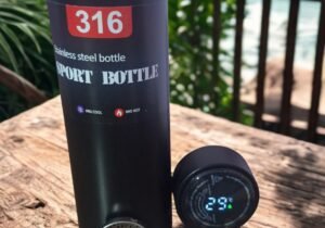 Botella térmica con medidor de temperatura 800ml