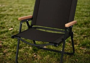 SILLA PLEGABLE Lona Negra