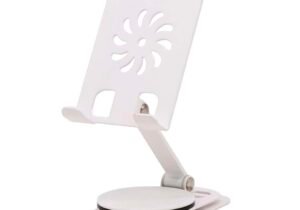 SOPORTE P/CELULAR AJUSTABLE METAL BLANCO