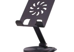 SOPORTE P/CELULAR AJUSTABLE METAL NEGRO